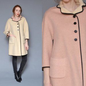 Wool Reversible Vintage Peacoat